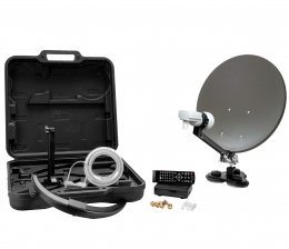 TV Sat-Anlagen-Komplettset von Xoro jetzt inklusive Universal-LNB mit integriertem Sat-Finder  - News, Bild 1