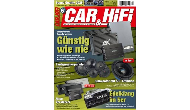 Car-Media In der neuen „CAR & HiFi“: Neue Verstärker - Edelklang im 5er - Endstufen - Subwoofer - News, Bild 1